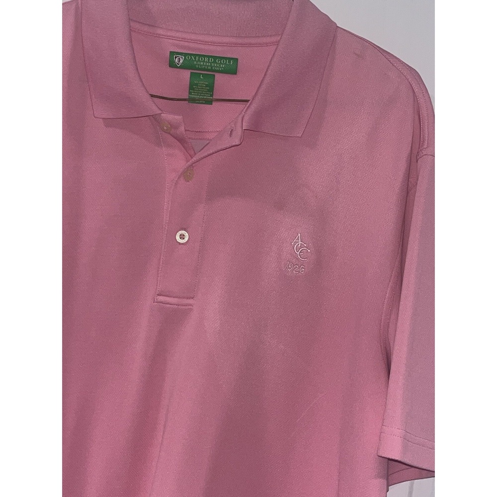 Athens Country Club OXFORD GOLF Men's Large‎ Super Dry Performance Polo Shirt LG